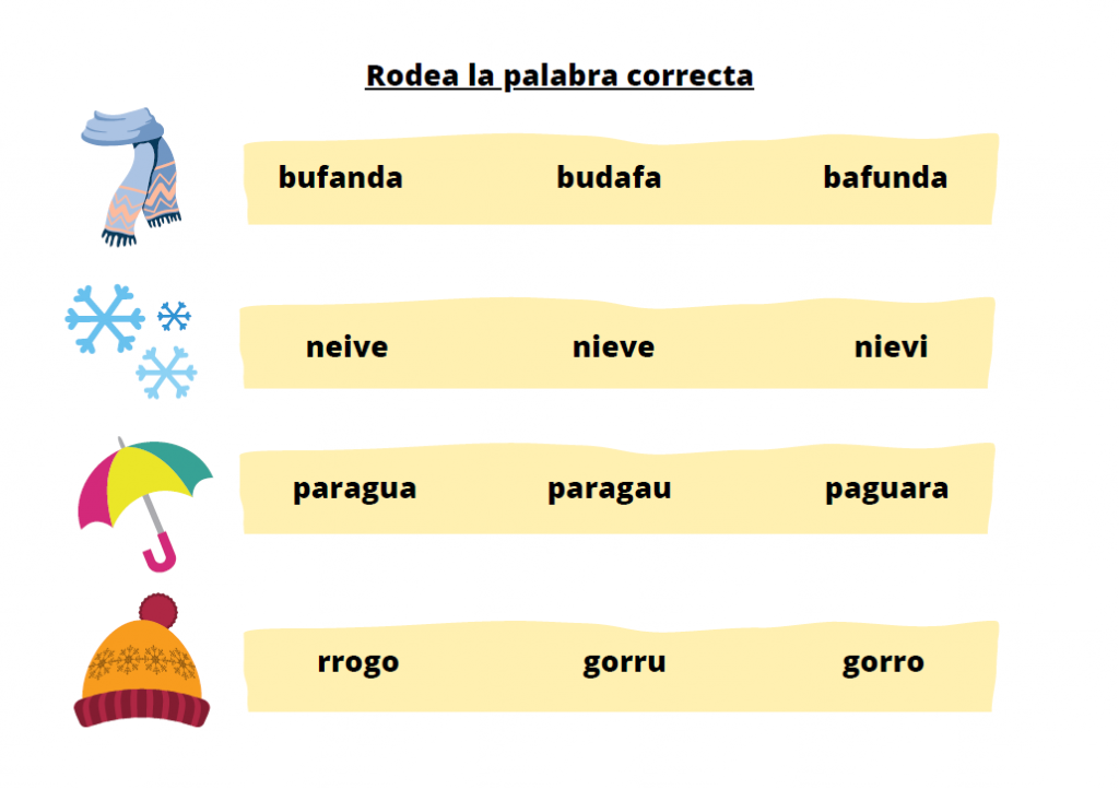 Como todos sabemos hoy ha entrado el invierno, por lo que os dejamos un recurso para aprender vocabulario de esta estación del año. En este recurso  aparece un dibujo acompañado […]