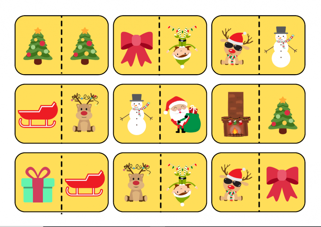 Os presentamos este divertido dominó con imágenes navideñas para trabajar en los últimos días de colegio o disfrutar en familia durante las vacaciones. Con este juego fomentamos la adquisición de […]