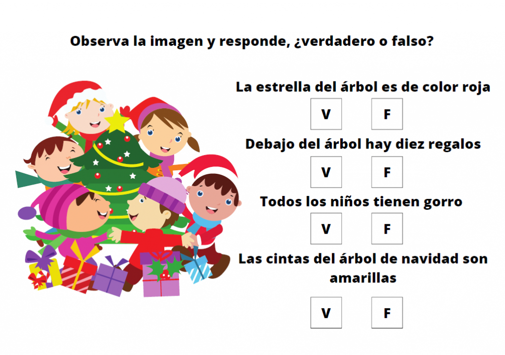 Para trabajar la atención de los más pequeños, os dejamos estas divertidas fichas de Navidad. Tendremos que observar la imagen y responder a las afirmaciones con verdadero o falso.  A […]