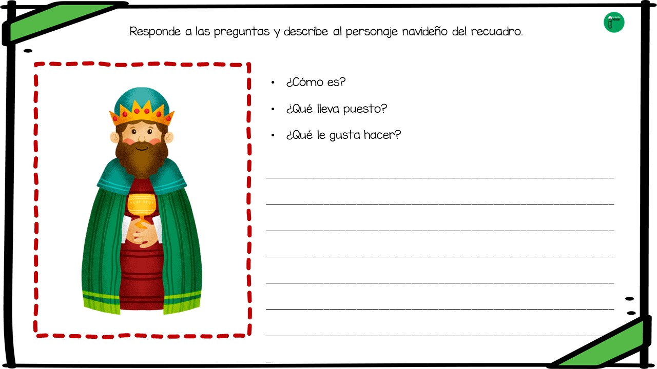 fichhas describir personajes navidad (5) - Orientación Andújar - Recursos  Educativos