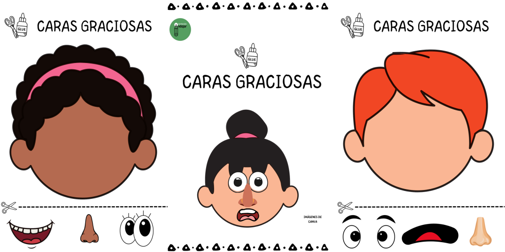 Hoy os compartimos un divertido juego para trabajar con los más peques: Caras graciosas.  A partir de distintos rostros en blanco pueden combinar ojos, narices y bocas creando las caritas […]