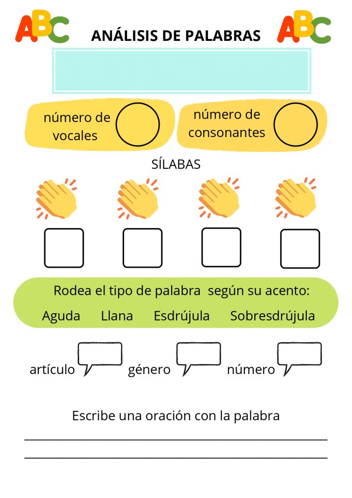 Hoy os dejamos este divertido recurso para aprender a analizar palabras.  Primero tenemos que seleccionar la palabra y contamos su número de vocales y consonantes. Después, aprendemos a separar las […]