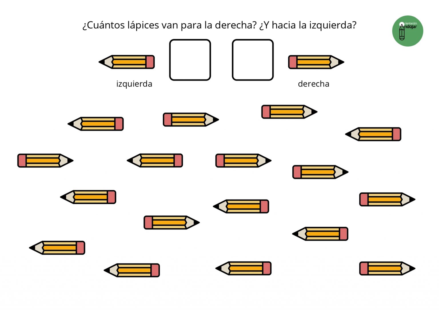 Fichas de atención, IZQUIERDA Y DERECHA - Orientacion Andujar