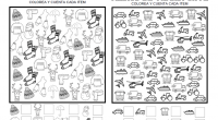 Hoy os dejamos este divertido juego de atención para jugar en clase o en casa juntos en familia.  La actividad consiste es buscar cuántos dibujos iguales aparecen, contarlos y colorearlos […]