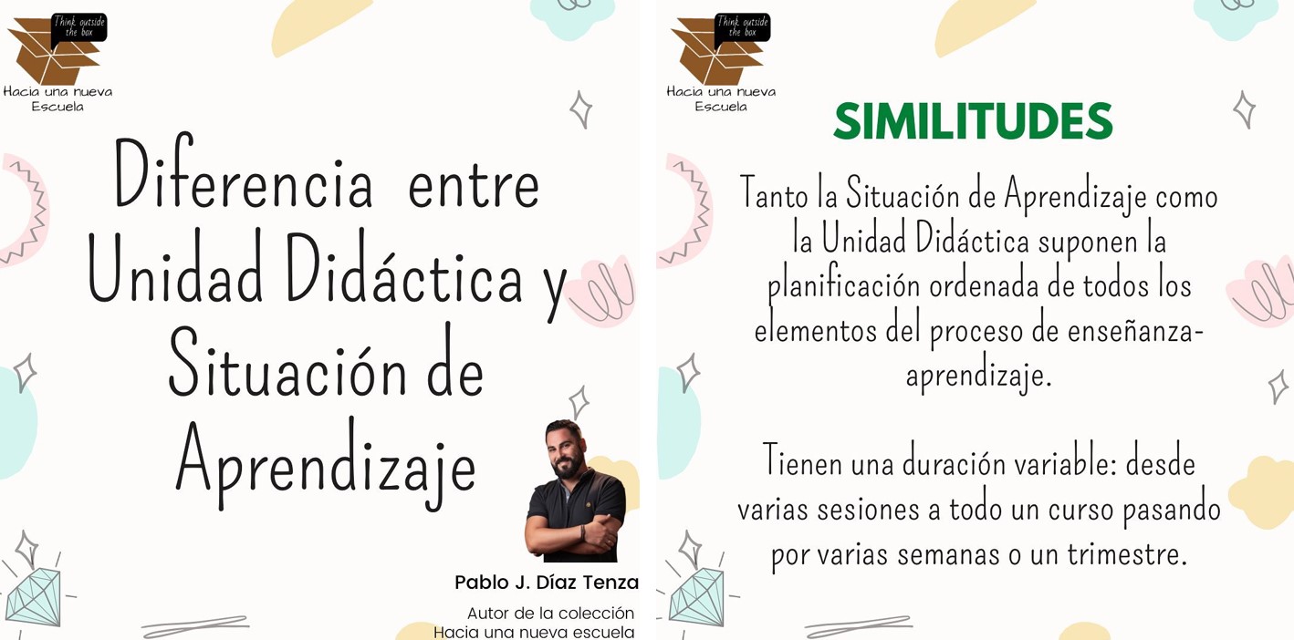 ¿ES LO MISMO UNA unidad didáctica QUE UNA situacion de aprendizaje?