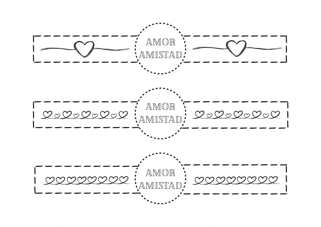 Tondiamo 3 Pulseras De La Amistad Tejidas Con Lazo, Estilo