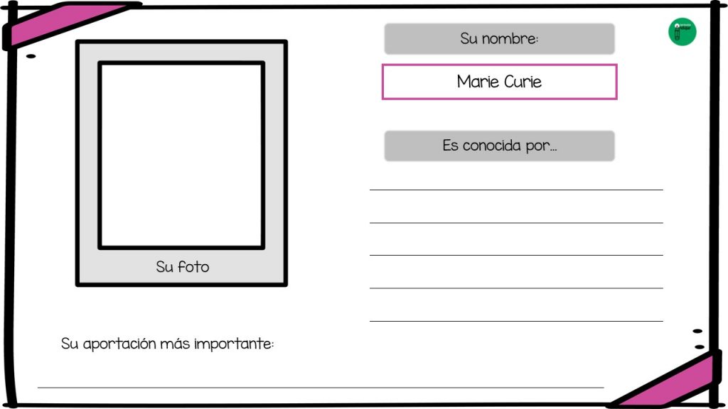 Con motivo del próximo 11 de febrero que se celebra el Día Internacional de la Mujer y la Niña en la Ciencia; os he diseñado el siguiente material: una bonita colección de […]