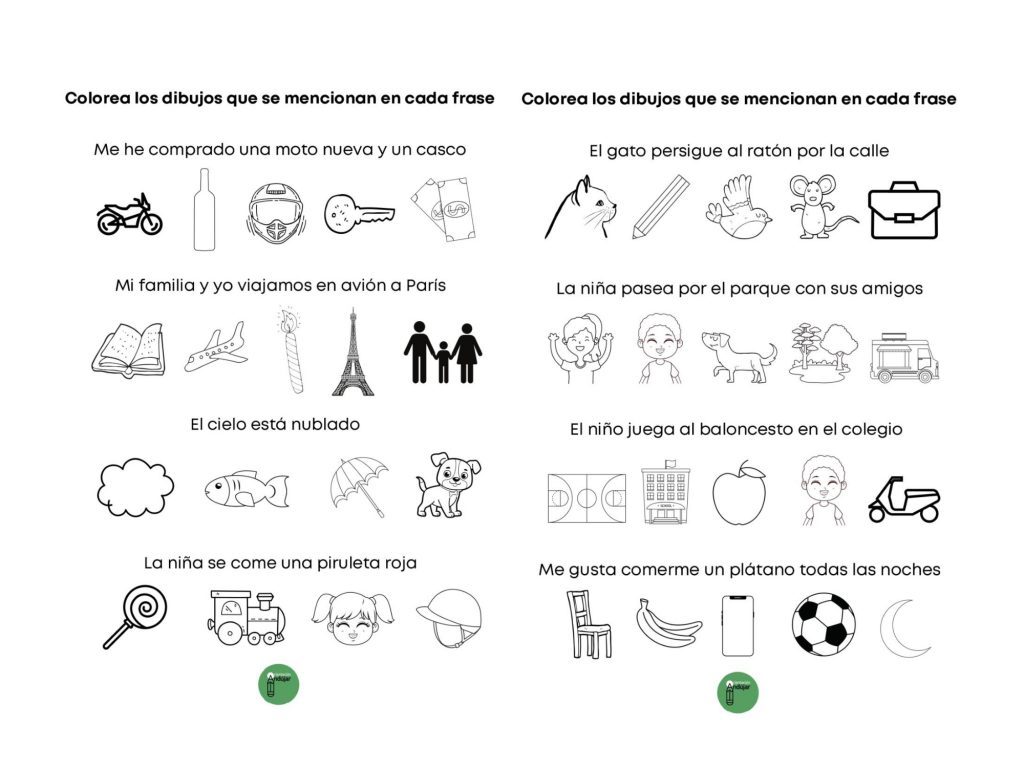 Hemos creado un recurso divertido para trabajar la comprensión lectora con los más pequeños, comprensiones lectoras de oraciones. Primero leemos la oración y después, tenemos que colorear los dibujitos que […]