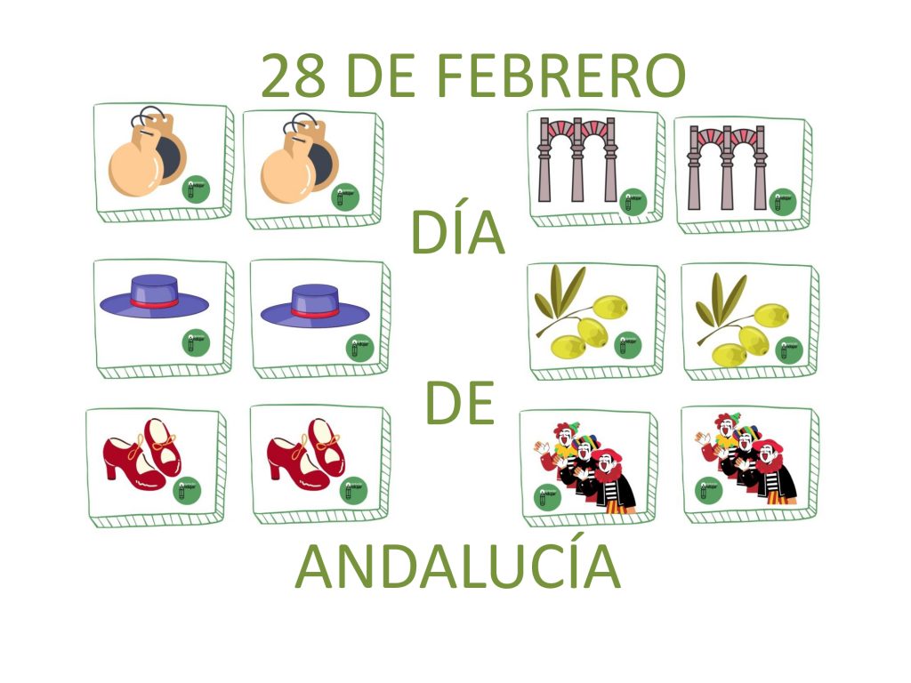 Para seguir con la celebración del DÍA DE ANDALUCÍA el 28 de febrero, hemos creado un juego de atención y memoria con vocabulario relacionado con tradiciones de nuestra comunidad. El […]