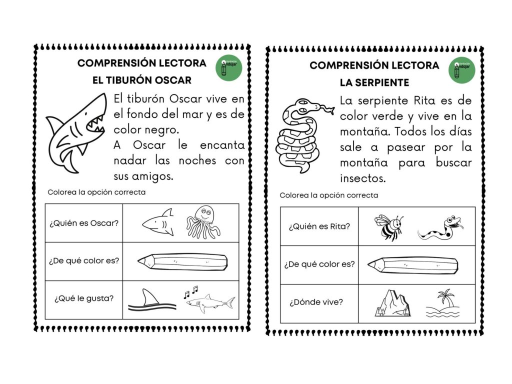 Hemos creado unas sencillas comprensiones lectoras para los más pequeños, destinadas al primer ciclo y a la iniciación de lecturas comprensivas de textos.  Cada texto trata sobre un animal diferente y […]