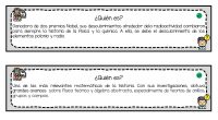 EL próximo 11 de febrero se celebra el Día Internacional de la Mujer y la Niña en la Ciencia y para trabajar este tema en clase, os propongo el siguiente […]