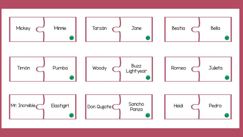 A continuación, os comparto una divertida dinámica para realizar en grupo con motivo del día de San Valentín. Se trata de una colección de puzles que contienen parejas muy conocidas […]