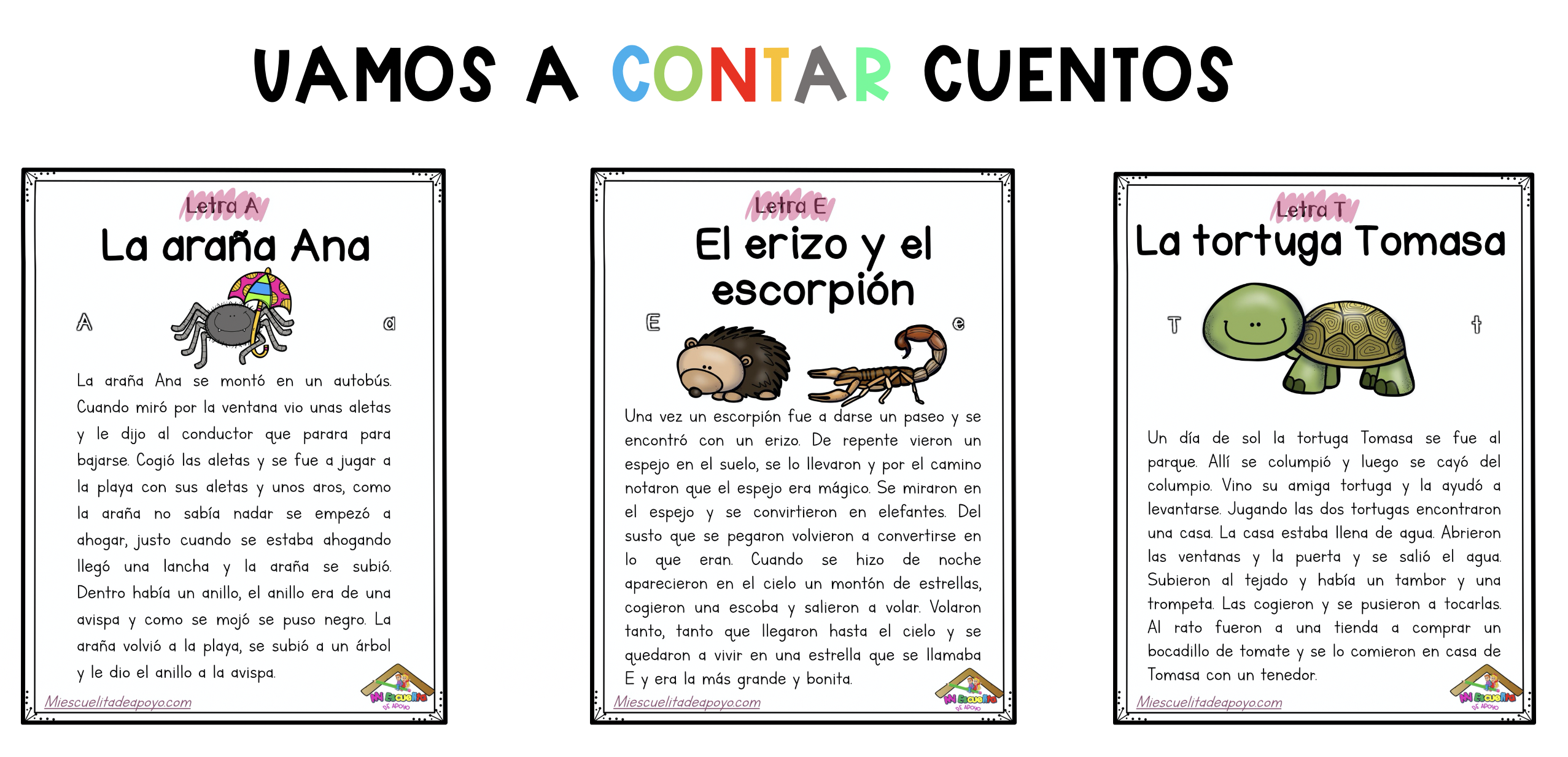 Cuentos con las Letras del Abecedario