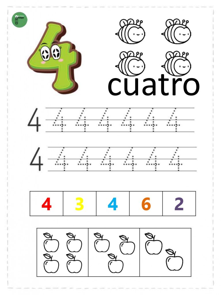 Bonitas fichas de numeraci n 1 9 orientacion andujar