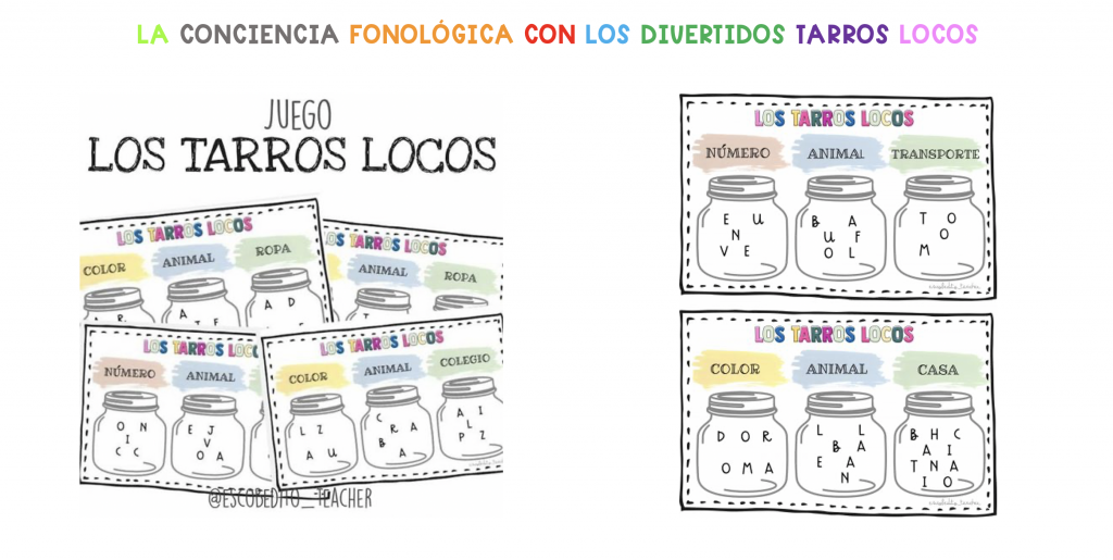 ▶️LOS TARROS LOCOS◀️ ✨✨✨ En mis tarros he metido unas palabras, pero se han revuelto todas las letras… Cuántas eres capaz de descubrir?? ?? La conciencia fonológica se refiere a […]