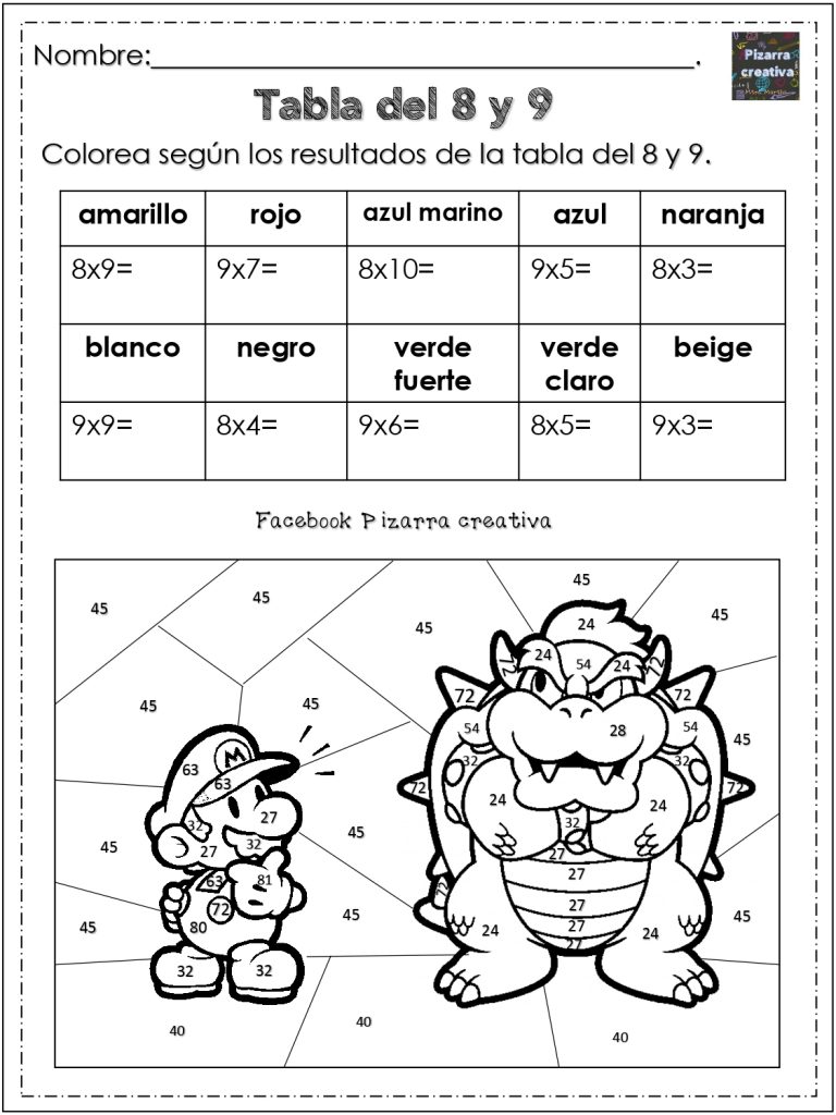 Aprende Las Tablas De Multiplicar Con Super Mario Tu Mejor Amigo