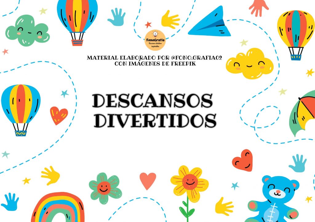 Cuadernito de actividades para hacer nuestros descansos de clase más divertidos     DESCARGA LAS FICHAS EN PDF Descansos divertidos fuente: https://fonografiarecursos.blogspot.com/