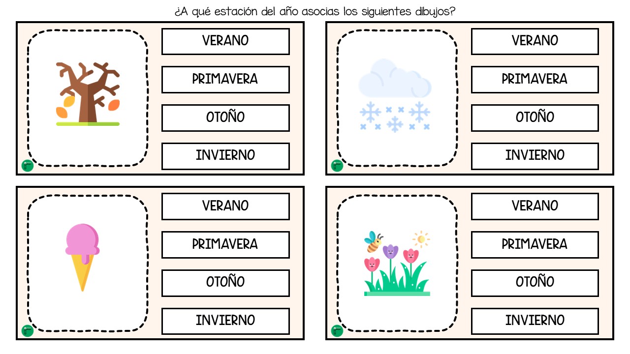 Cambio de estaciones. Cuentos infantiles