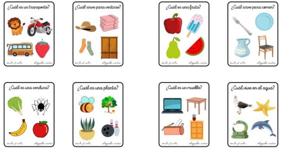 ? Hola familia?. Hoy os traemo unas tarjetas super chulis de  @logopedia_creativa y @aula_pt_carlos un fantástico recurso para trabajar conceptos. Escoge entre las 32 tarjetas, lee la pregunta y rodea los […]