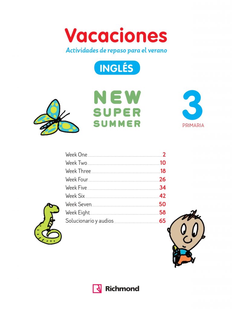 Inglés 3º PRIMARIA Cuaderno de actividades repasamos en Verano ...