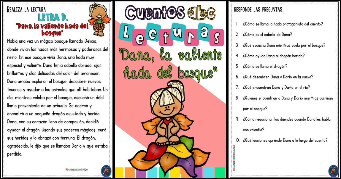 Cuentos por cada letra del Abecedario  Spanish reading comprehension,  Spanish reading activities, Spanish reading