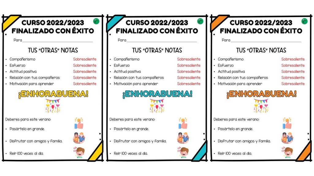 Inspirados en la maravillosa idea de ProfeRamón os hemos diseñado estas fantásticas notas para entregar a vuestros alumnos a final de curso con un mensaje muy especial.  El feedback positivo […]