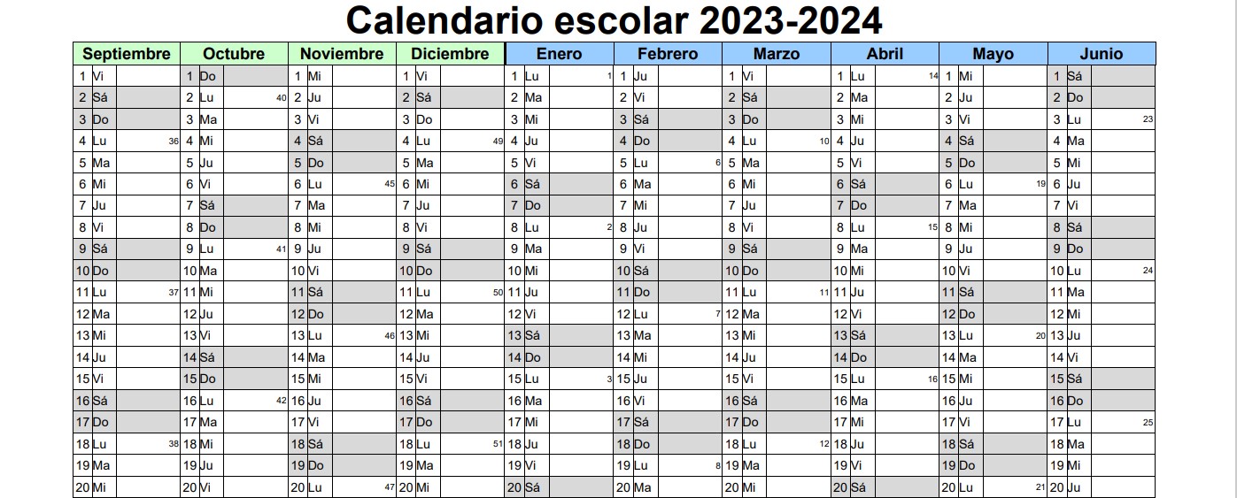Calendarioescolar20232024horizontal EDITABLE SEPTIEMBREJUNIO