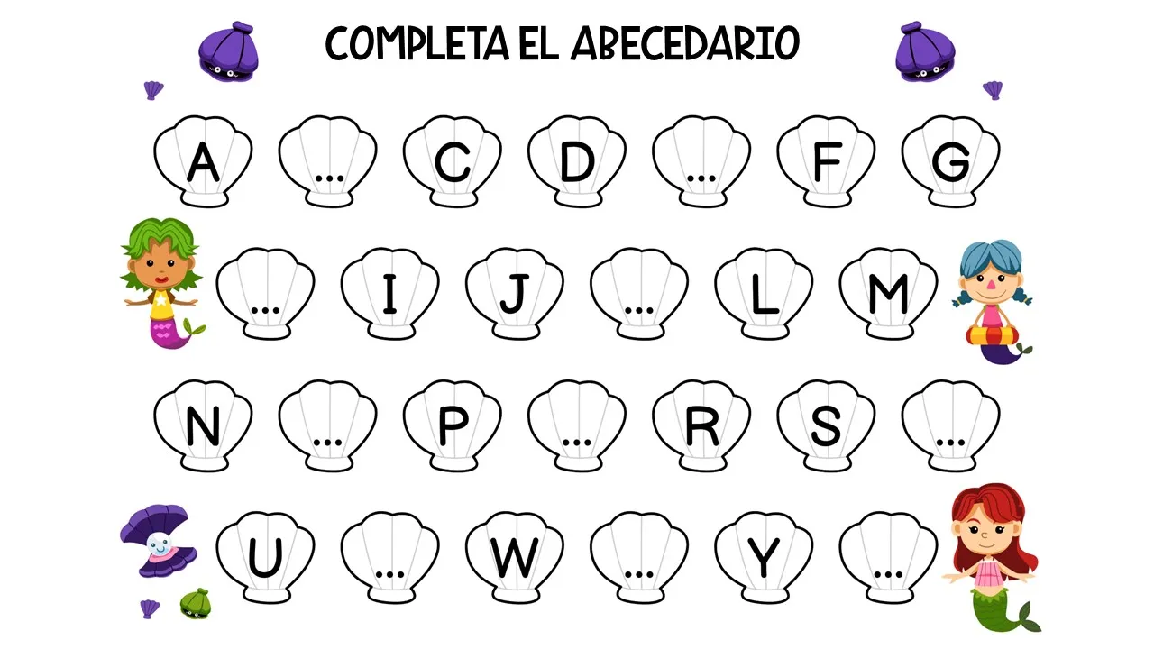 Actividades Con El Abecedario Para Niños De Preescolar
