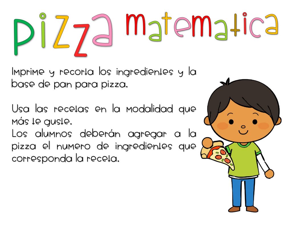 PIZZA MATEMÁTICA MATERIAL MANIPULATIVO