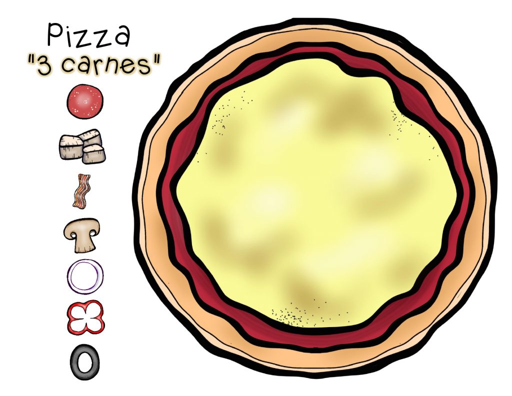 PIZZA MATEMÁTICA MATERIAL MANIPULATIVO