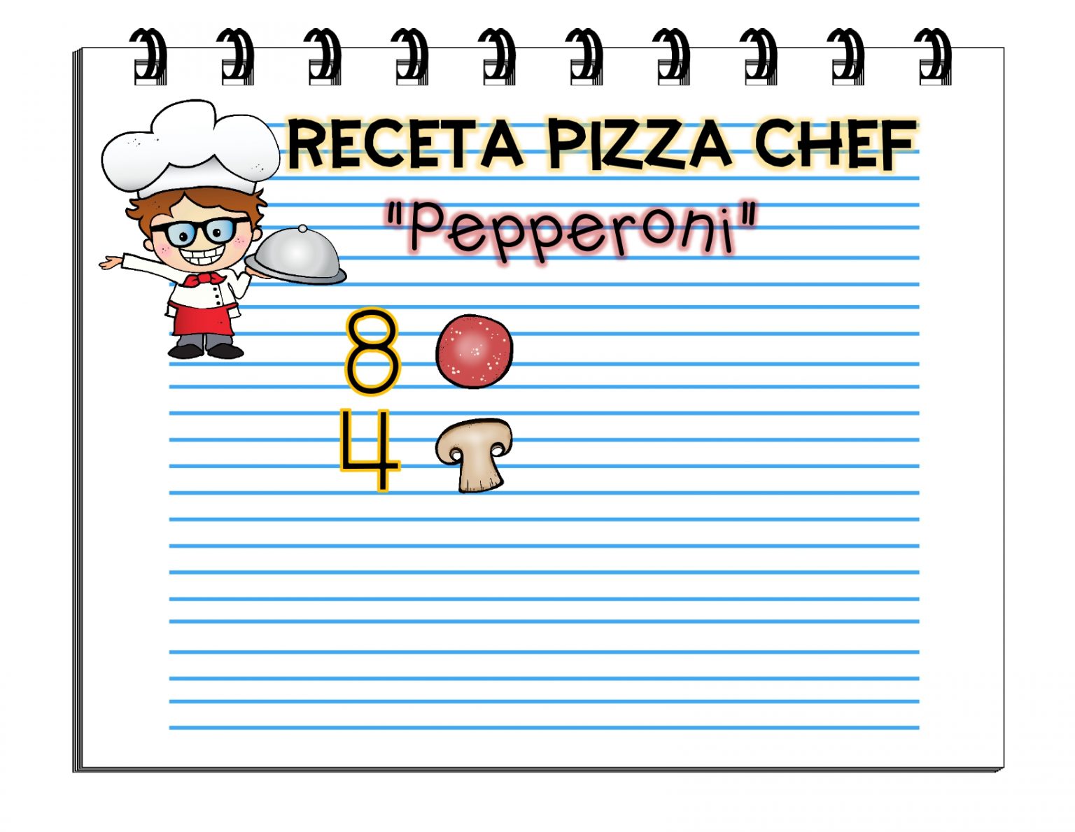 PIZZA MATEMÁTICA MATERIAL MANIPULATIVO