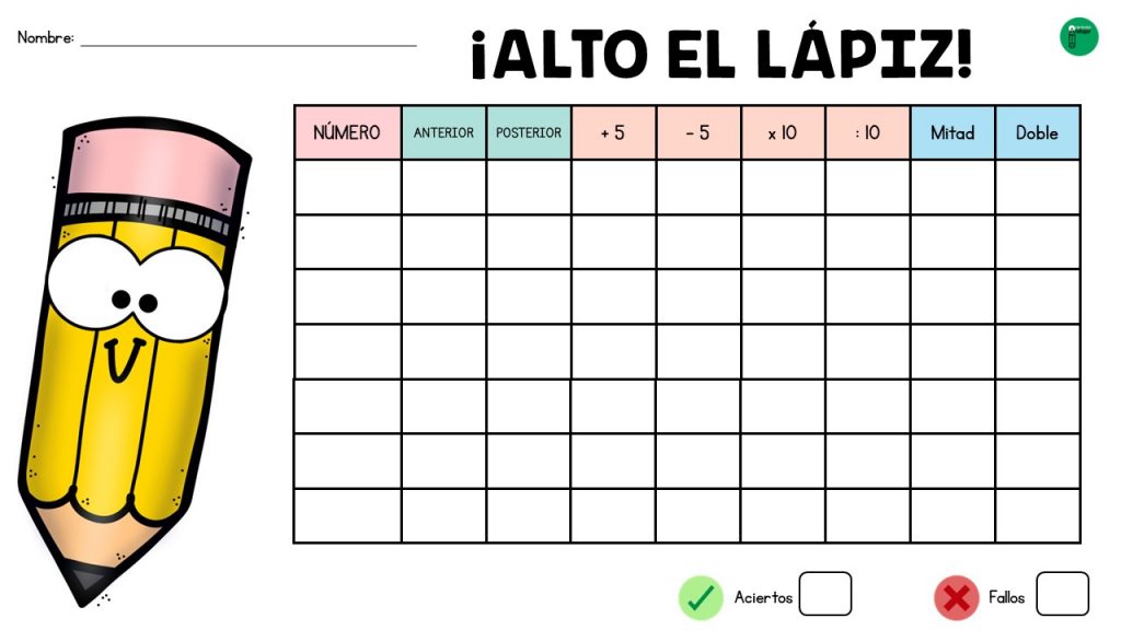 Vamos a aprender jugando con esta divertida versión del juego «alto el lápiz» matemática. La versión matemática de «Alto el Lápiz» introduce una dimensión educativa al juego tradicional al incorporar […]