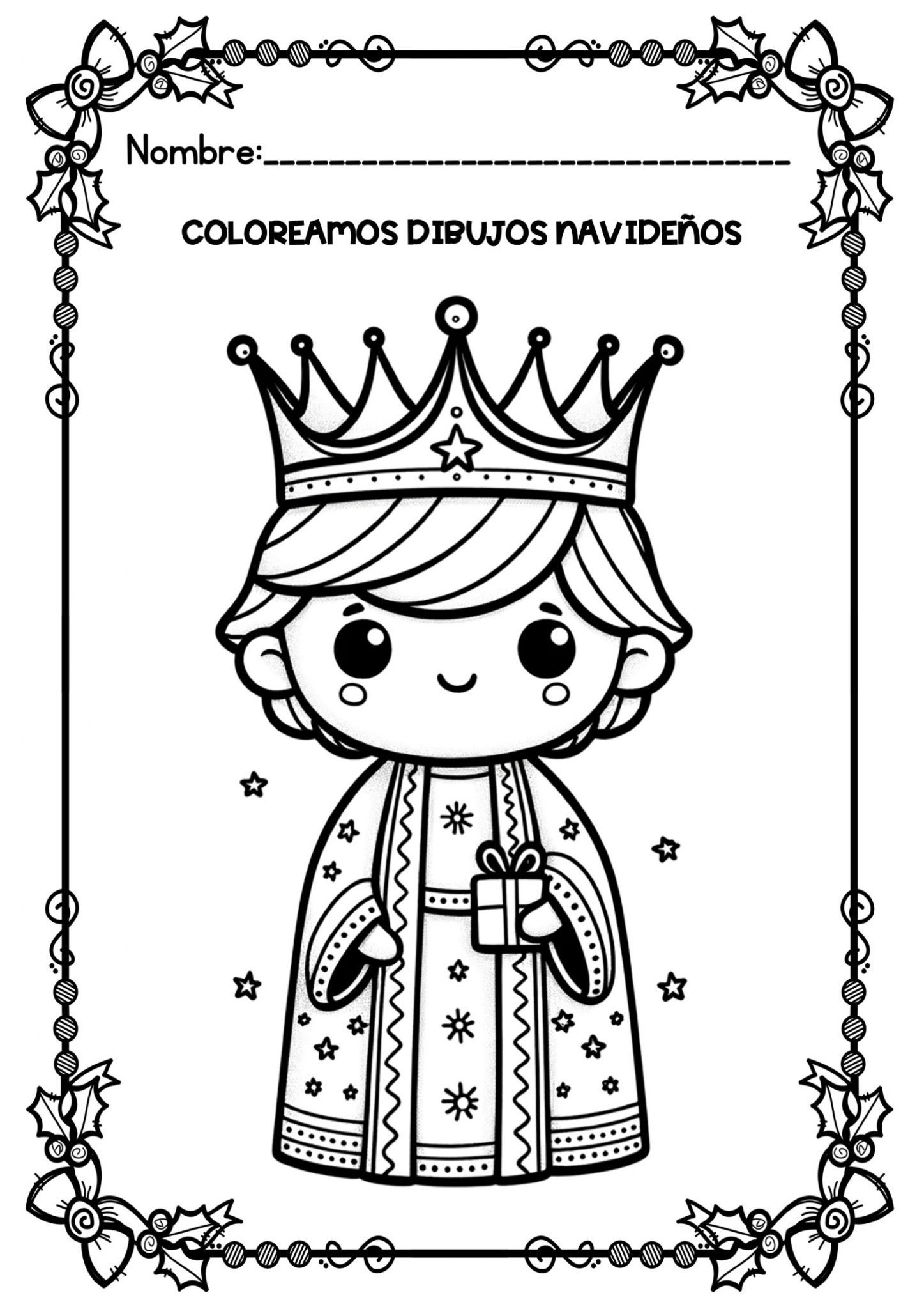Bonitos dibujos para colorear a los reyes magos especial navidad ...