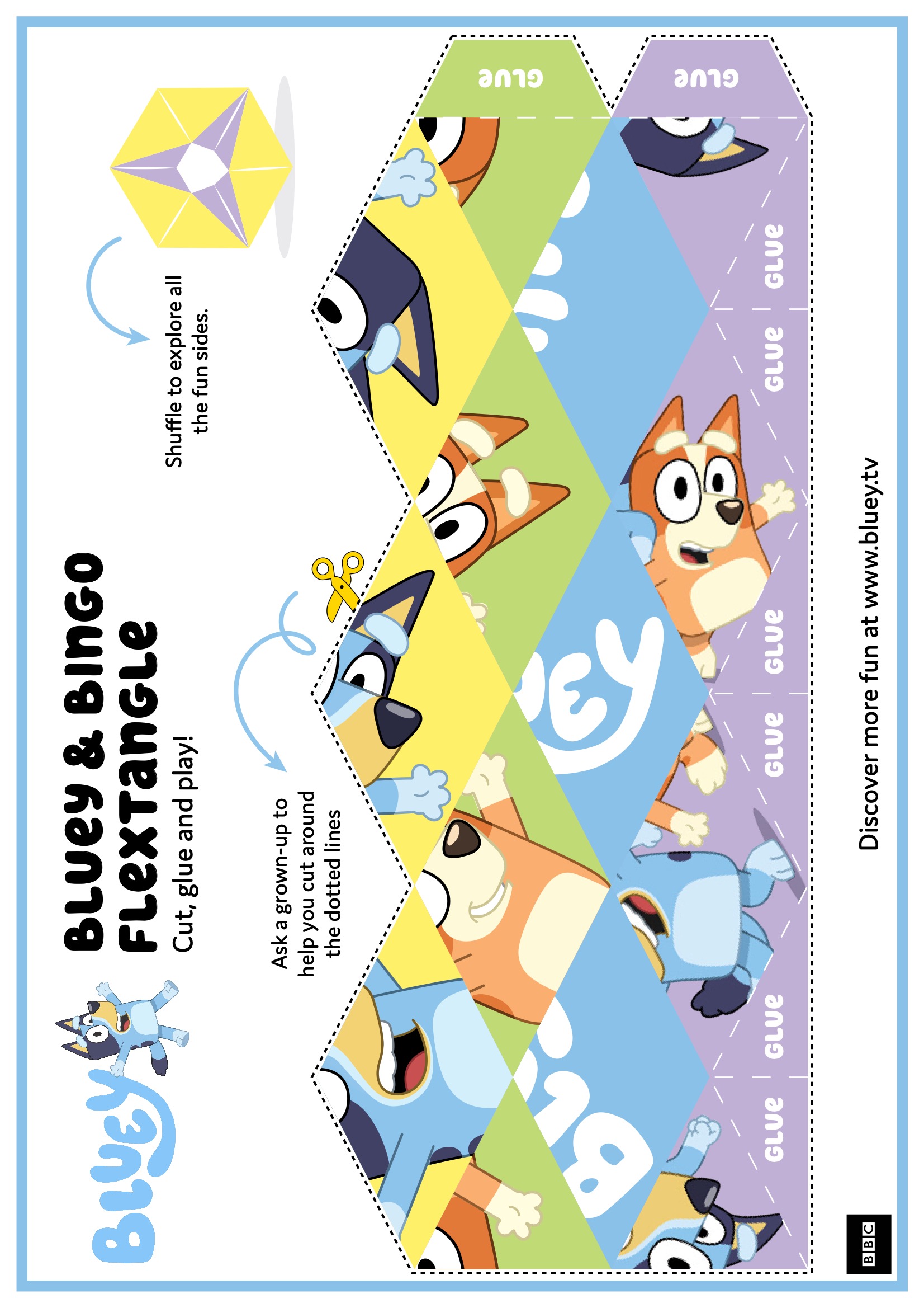 Manualidades Flextangle DE LA FAMILIA BLUEY 3 Orientaci n And jar Manualidades Flextangle DE LA FAMILIA BLUEY 3 Orientaci n And jar