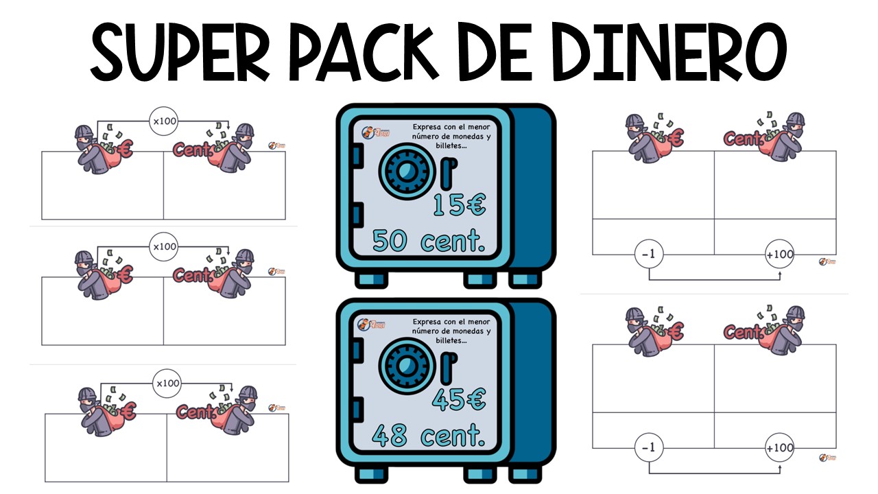 SÃºper pack para trabajar el dinero en Primaria