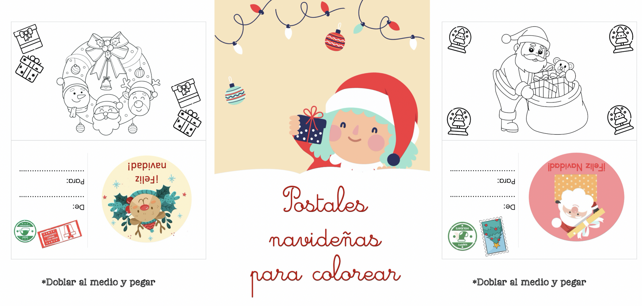 Bonitas tarjetas de Navidad para mandar a nuestros amigos y familiares ...