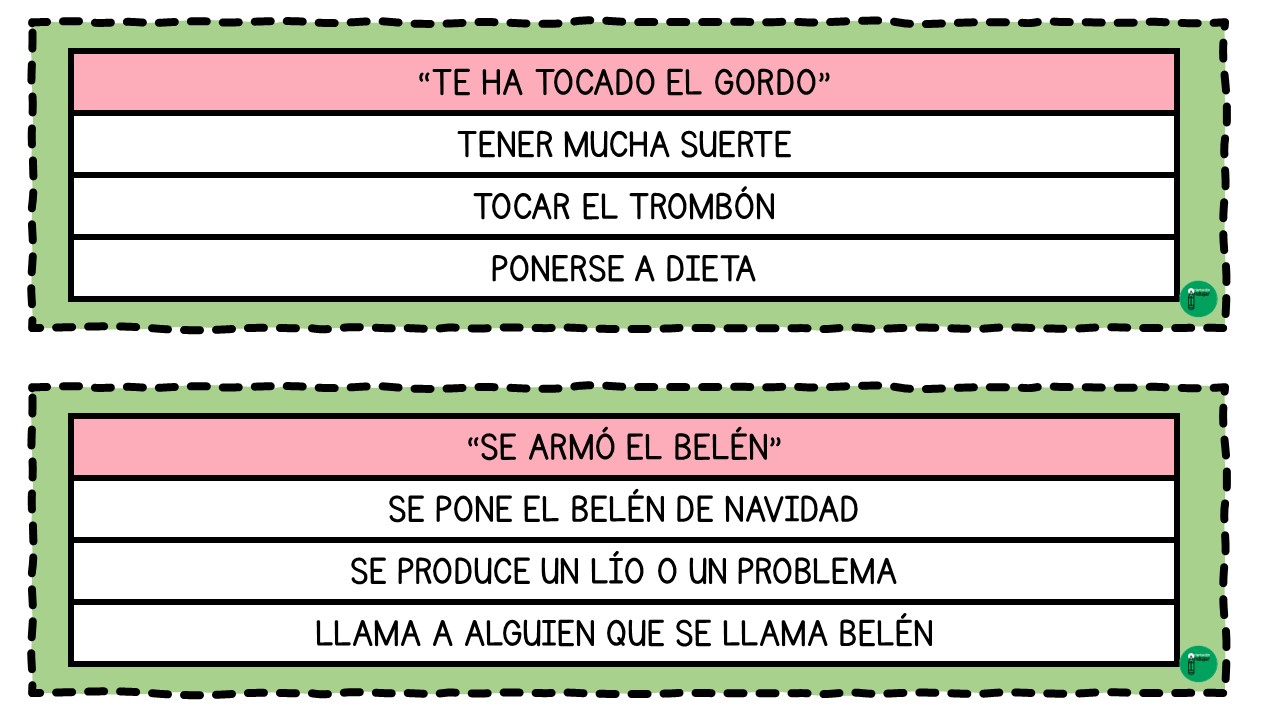 EXPRESIONES IDIOMÁTICAS