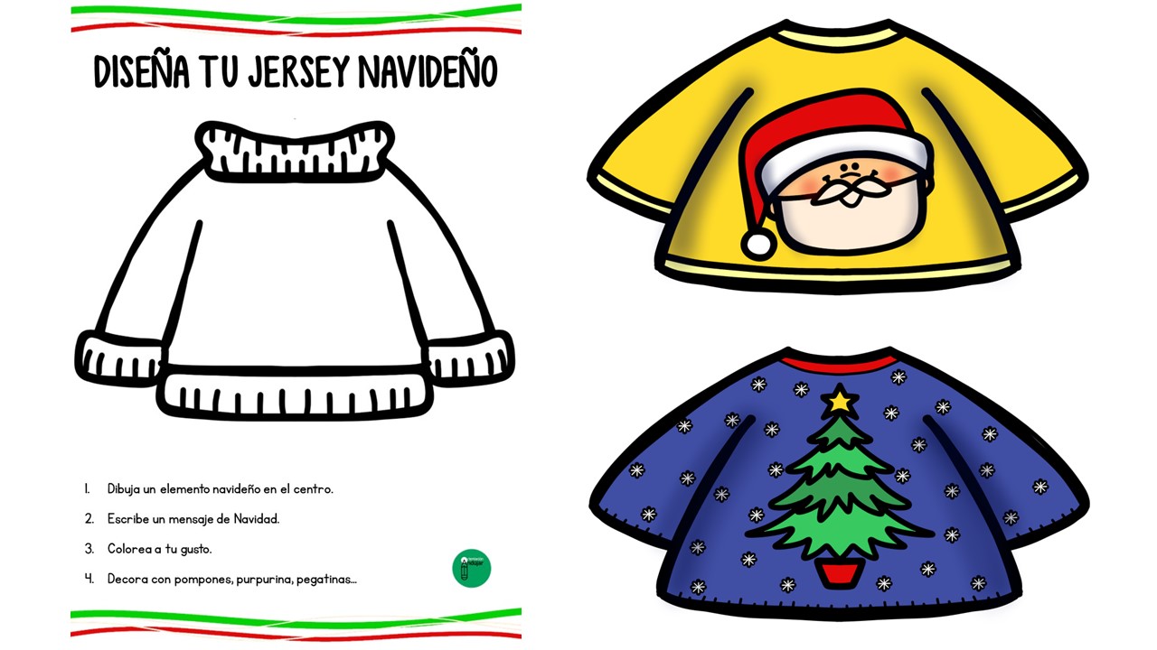 Disena tu jersey navideno