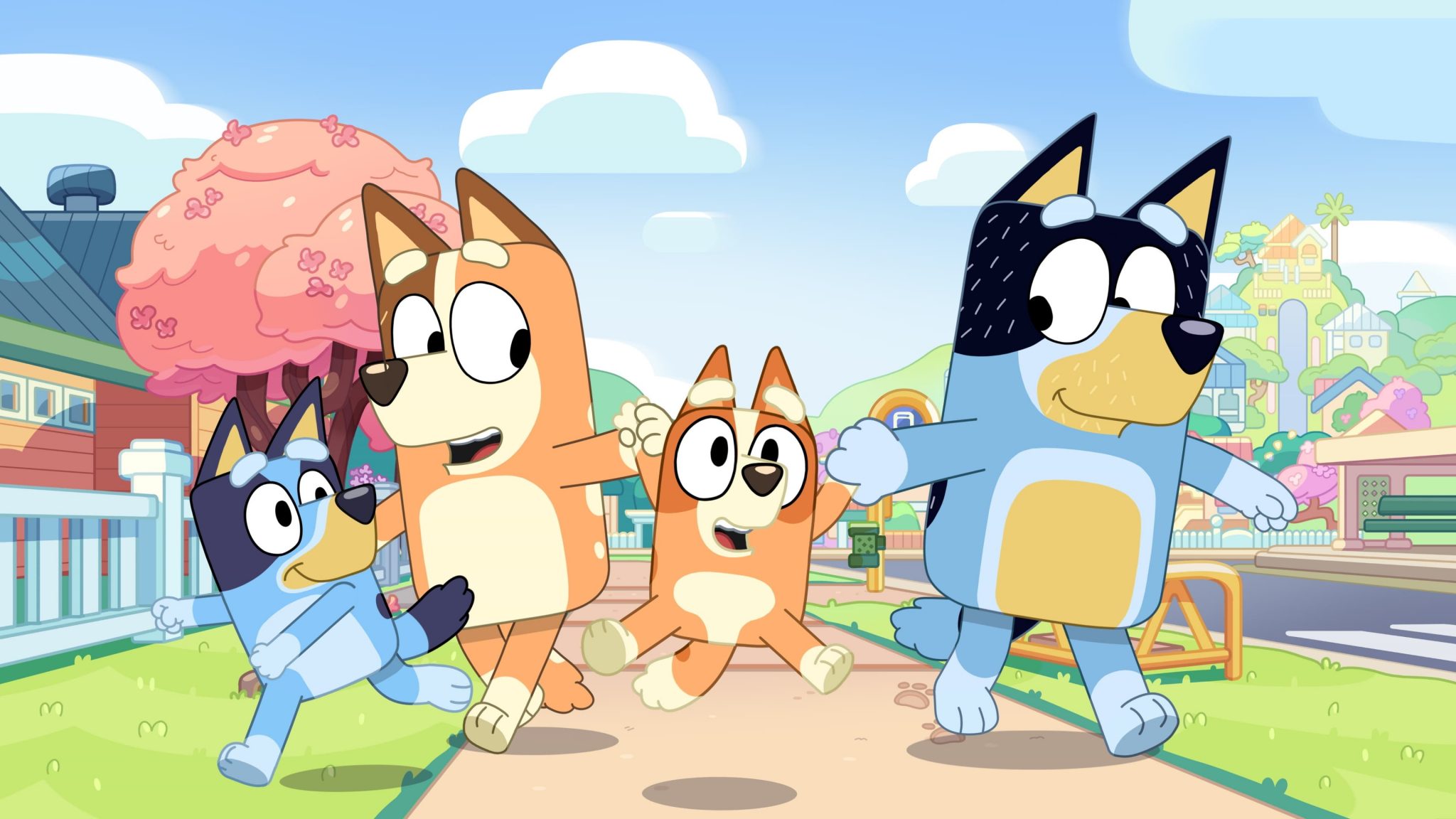 Bluey and Bingo Coloring Page