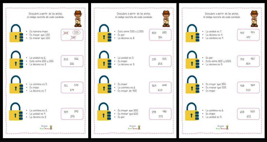 El siguiente recurso es un divertido juego matemático, cuyo objetivo es que los alumnos averigüen a partir de las pistas qué número abre el candado. El aprendizaje efectivo se logra […]