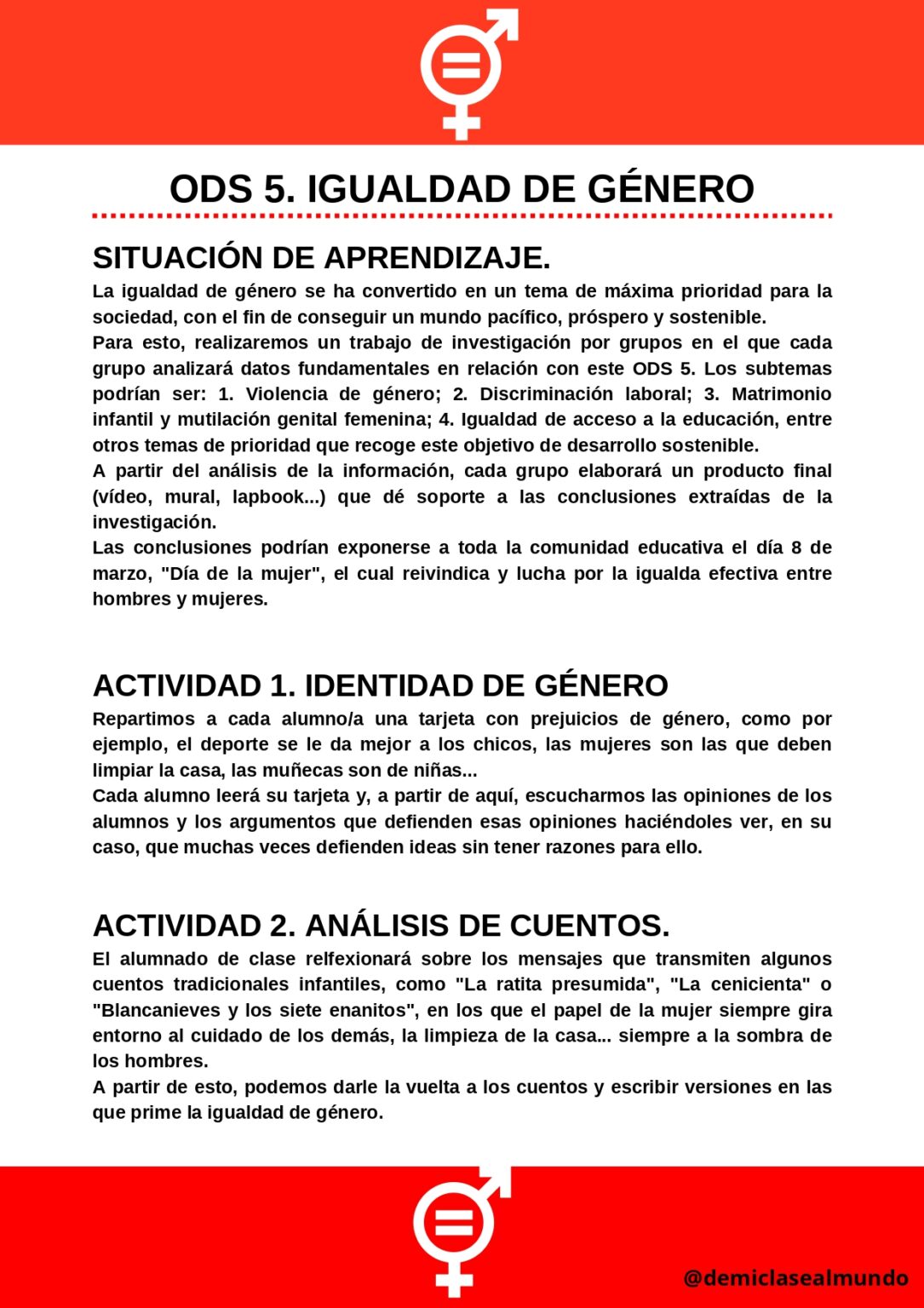 17 propuestas de Situaciones de Aprendizaje sobre cada uno de los ODS ...