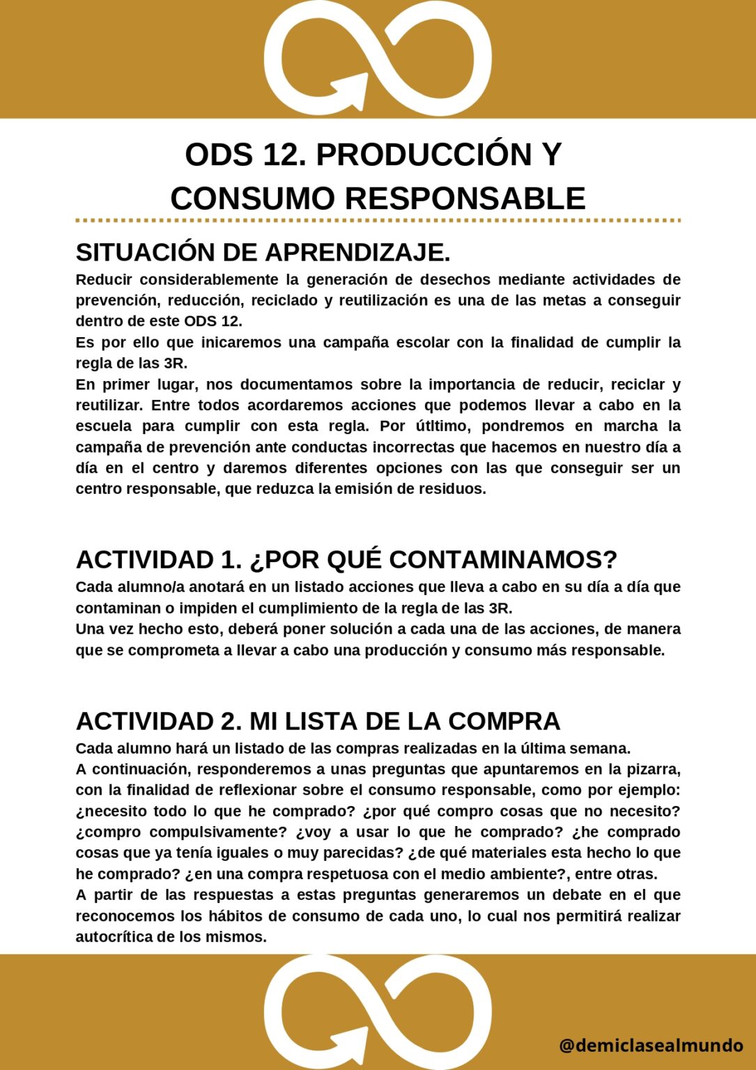17 propuestas de Situaciones de Aprendizaje sobre cada uno de los ODS ...