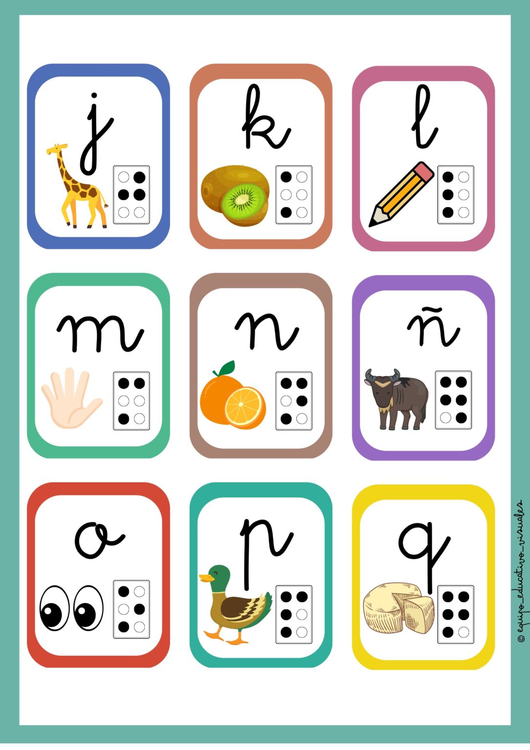 Estupendo material en formato llavero para aprender braille ...