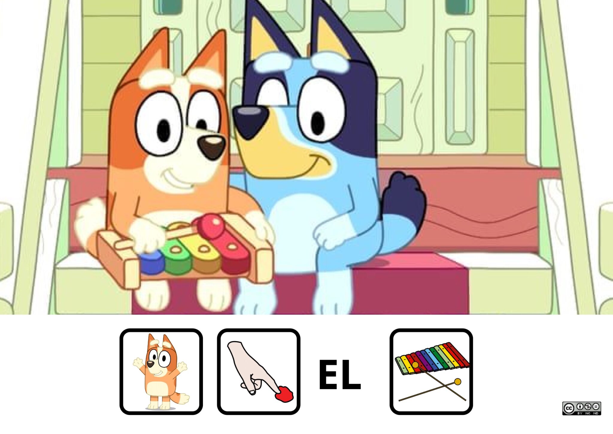 EL CUENTO DE BLUEY ADAPTADO CON PICTOGRAMAS Orientacion Andujar