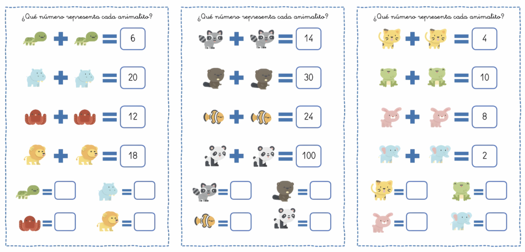 Sumas con imágenes de divertidos animales, os dejamos esta nueva actividad para trabajar de forma sencilla y divertida las sumas, ideal para los mas pequeños. Introducir a los niños en […]