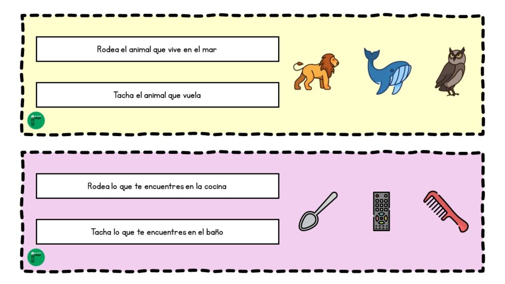 Este recurso está diseñado para mejorar las habilidades de comprensión lectora de los niños al seguir instrucciones escritas, utilizando el apoyo visual de dibujos para facilitar el aprendizaje y hacerlo […]