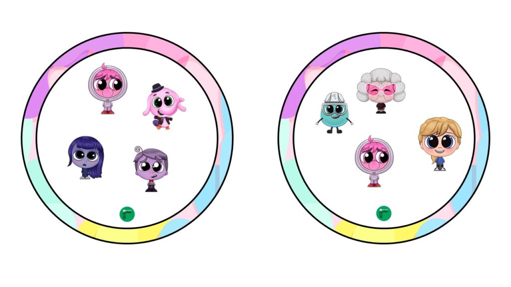 Divertido dobble con los personajes de Intensamente -Orientacion Andujar