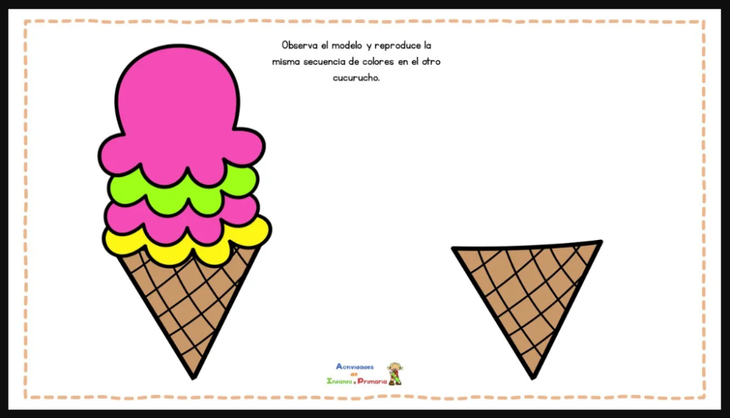 El recurso de Helados de colores es un material manipulativo que presenta diferentes helados con bolas de colores vibrantes. La tarea principal de la actividad es que los niños repitan […]