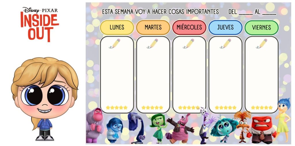   Para tu nuevo post titulado «Planificador Semanal Lunes a Viernes Del Revés 2 (Intensamente 2)», aquí tienes una propuesta de introducción y palabras clave: Organizar las actividades semanales puede […]