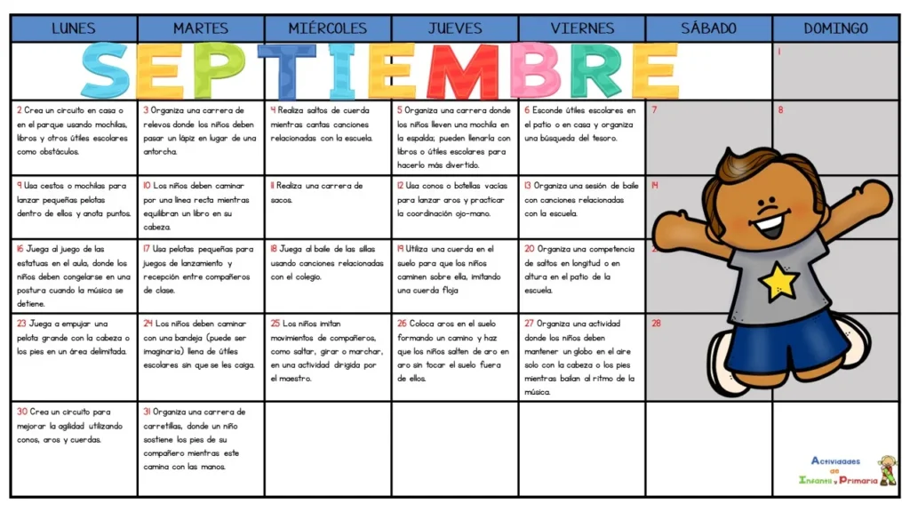 Este recurso es ideal para comenzar el curso escolar con energía, asegurando que los niños se mantengan activos y comprometidos mientras desarrollan habilidades esenciales. Al superar desafíos motrices, los niños […]